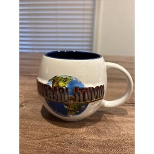Universal Studios 2012 Round Globe Earth, 16oz Coffee Cup, New